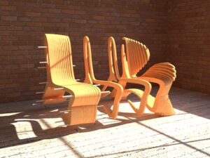 Assembling a chair from plywood